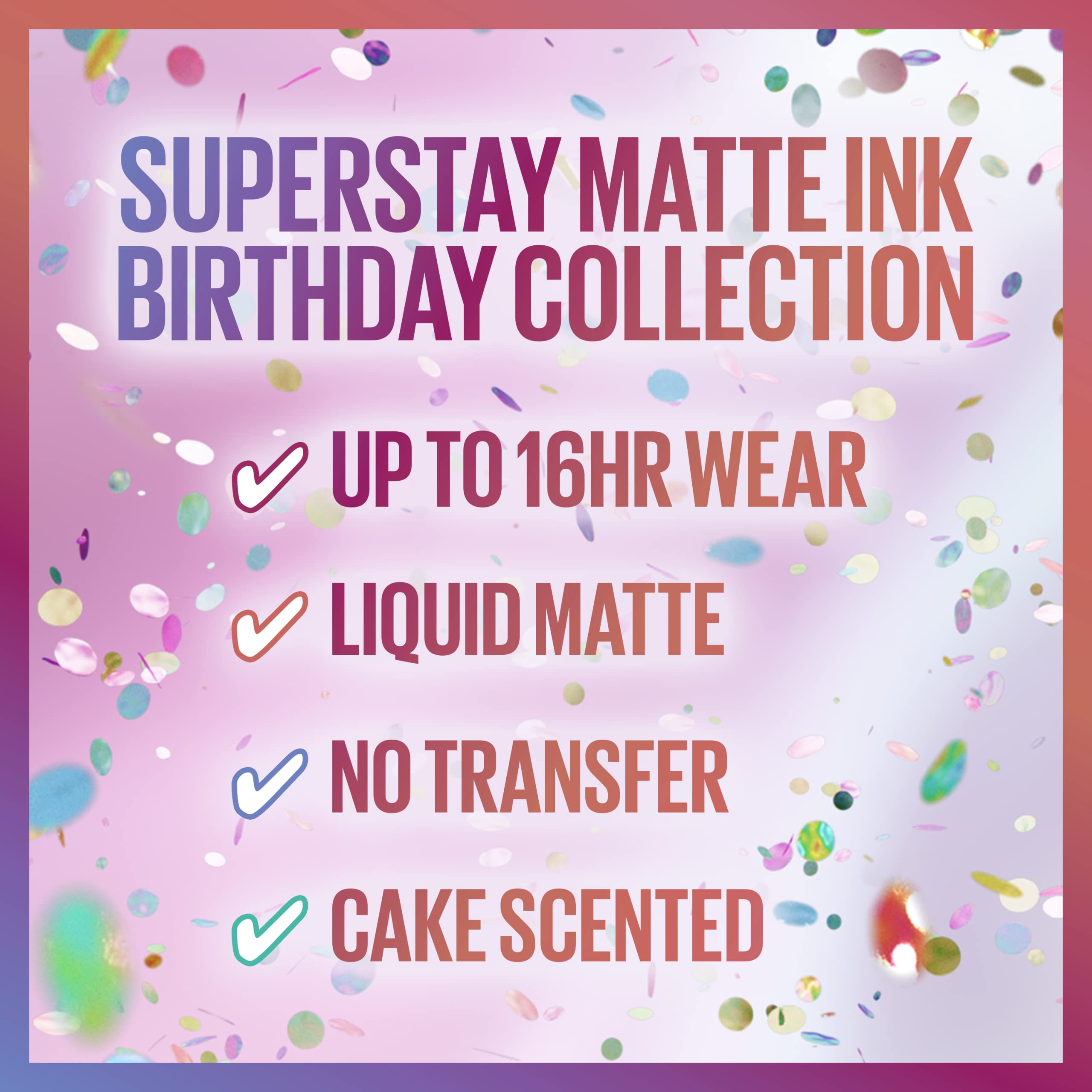 Maybelline Super Stay Matte Ink 37-shade collection suits every outfit.