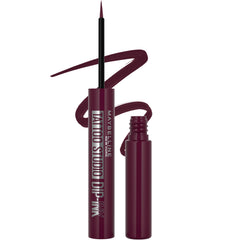 Maybelline Tattoo Studio Dip-Ink Burgundy Boost bottle shows long-lasting shade.
