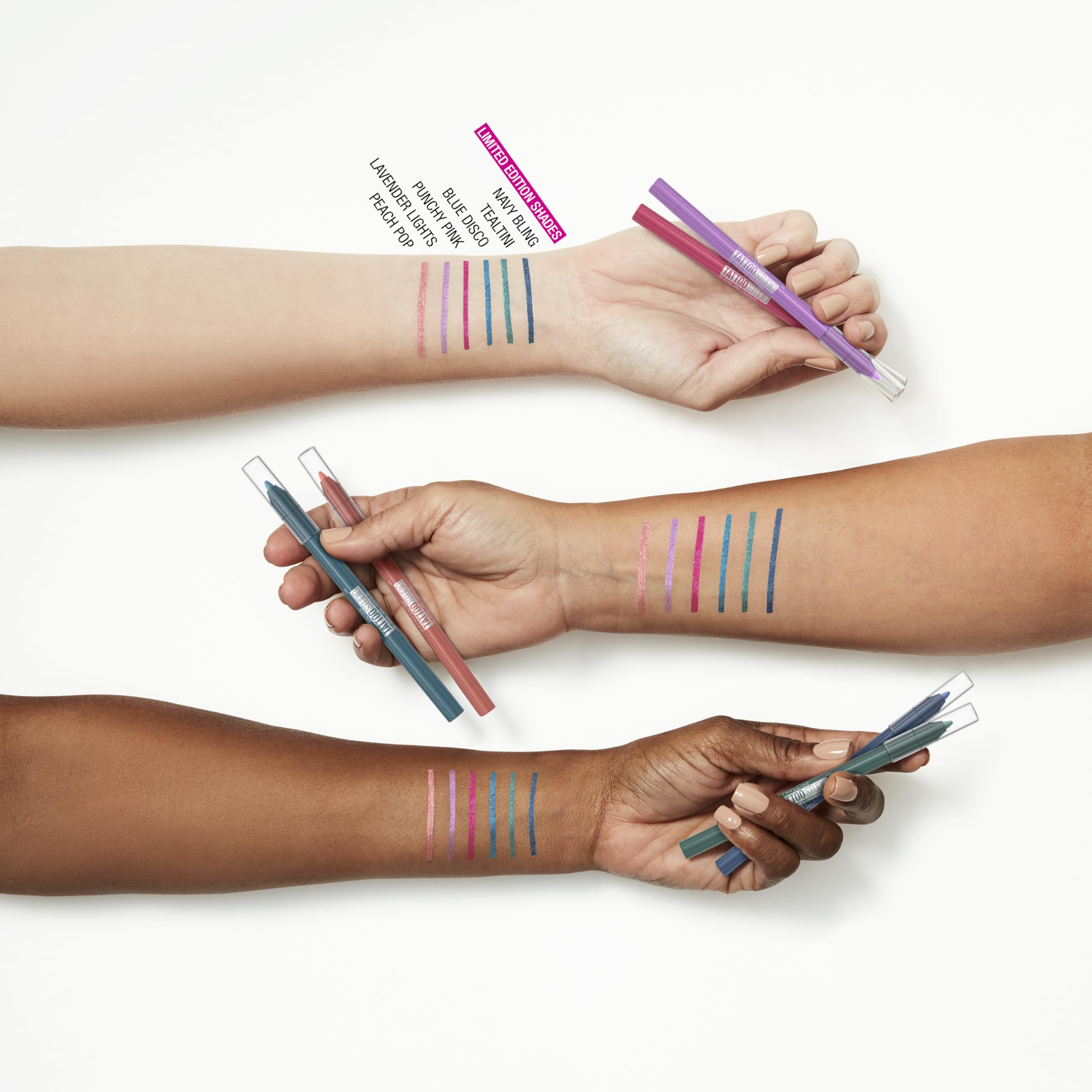 Product demonstrates up to 36-hour wear on eyelid for long-lasting color