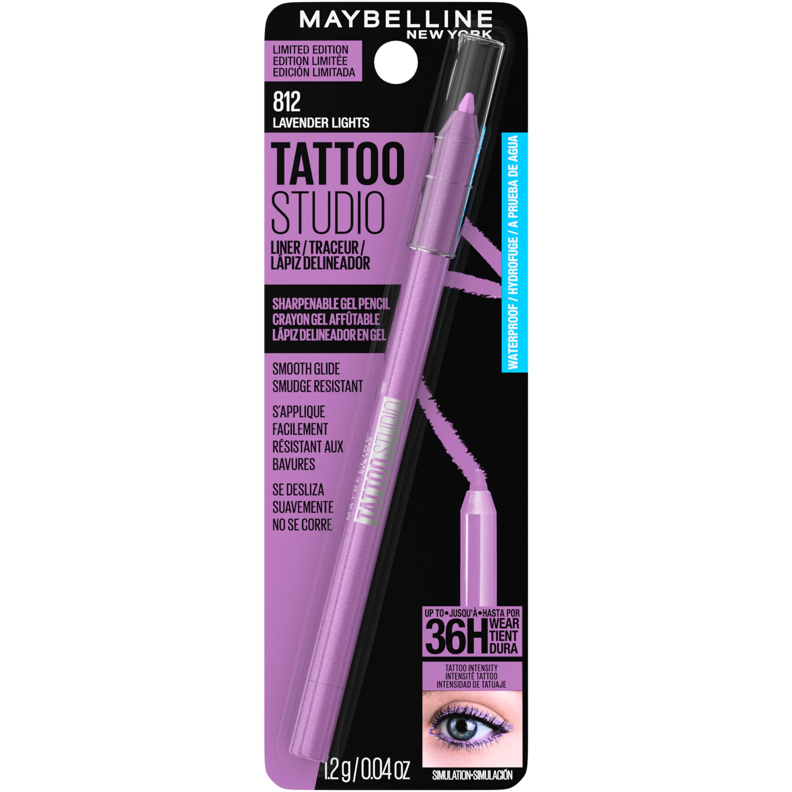 Applying a clean line along the upper lash line with steady motion
