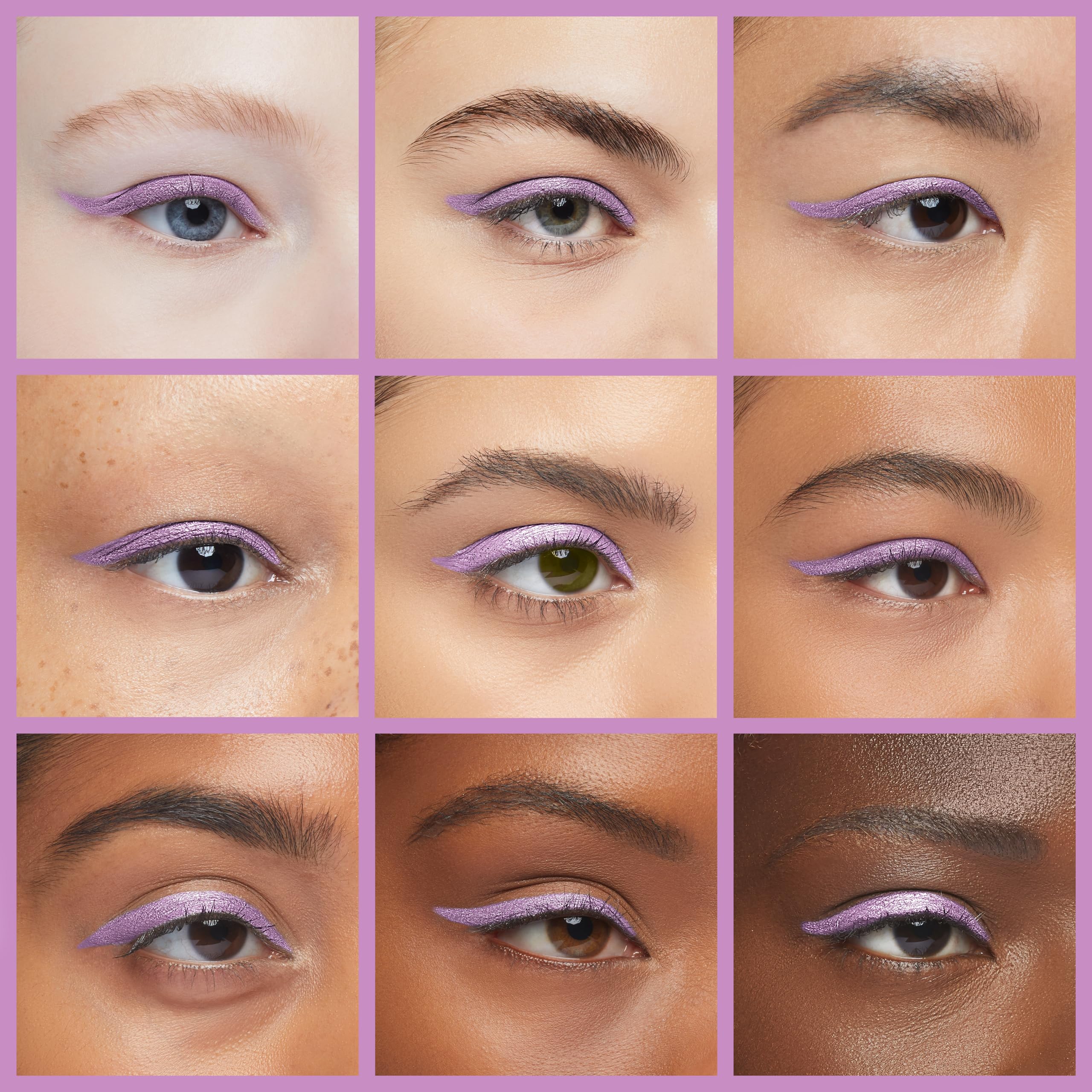 Pigment-rich gel formula visible on eyelid for quick color payoff