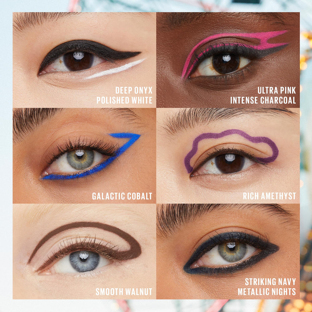 Maybelline TattooStudio complete-look setup featuring eyeliner among products.