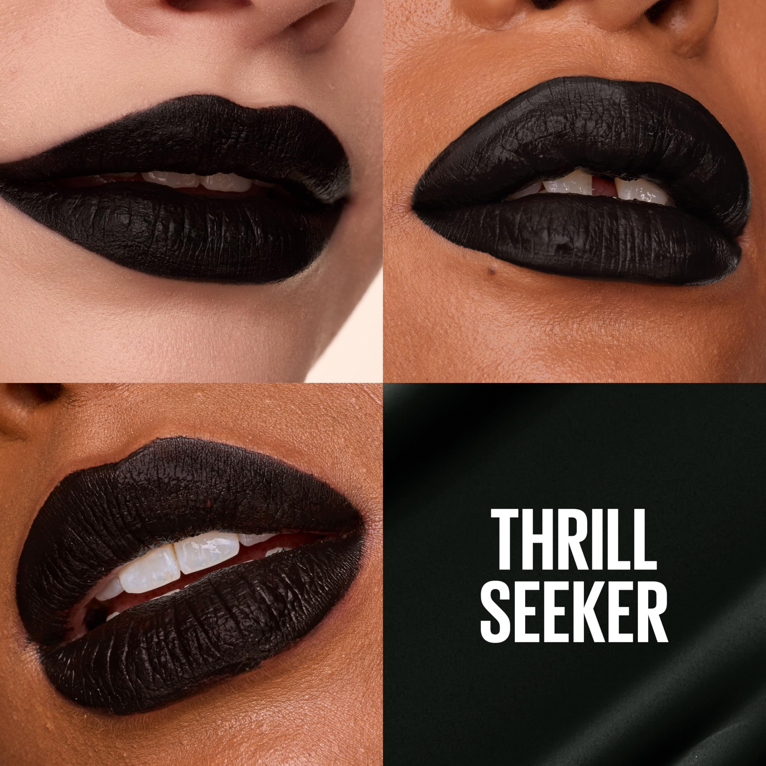 Maybelline Thrill Seeker arrow applicator for precise lipstick application.