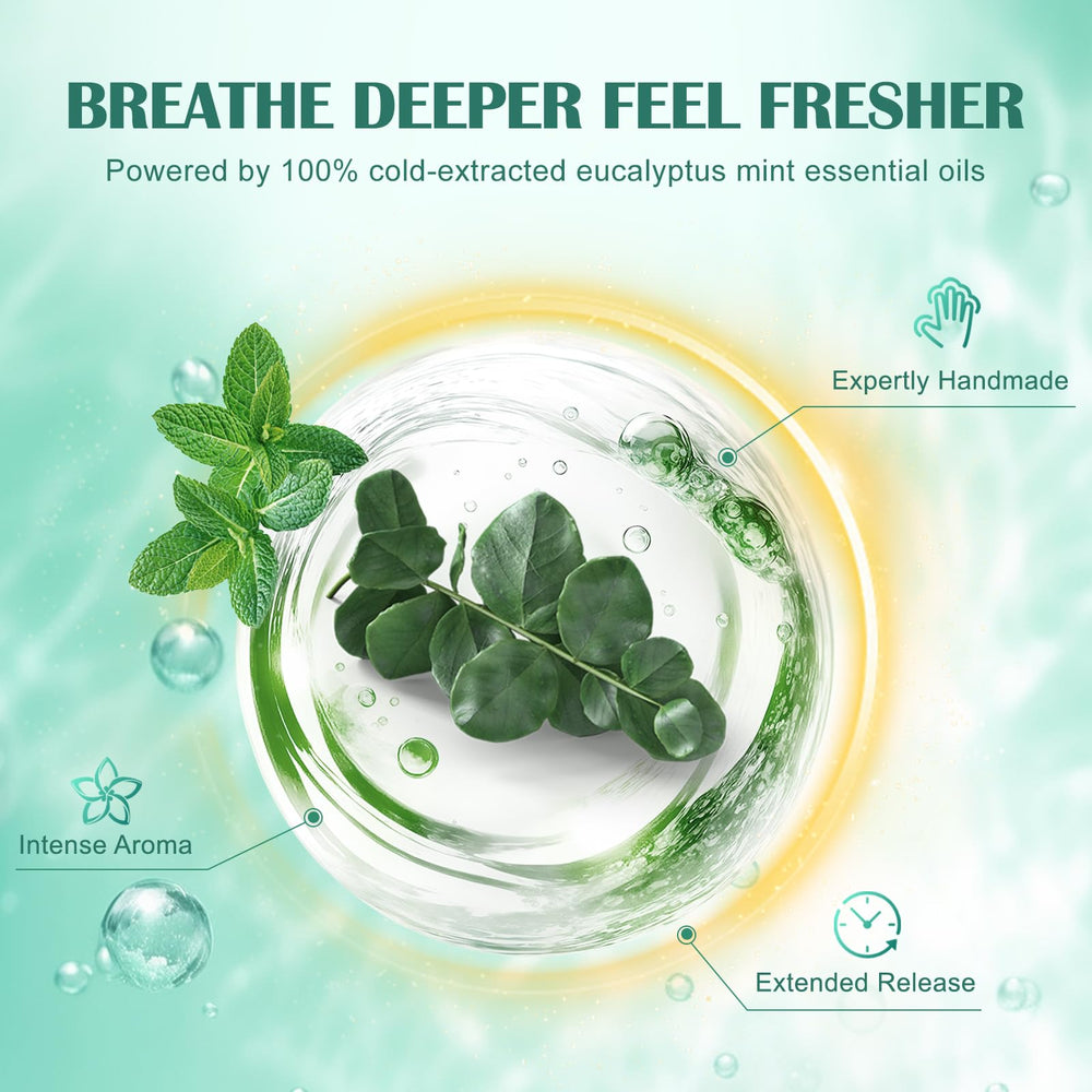 Maybeluck eucalyptus mint steamers closeup highlighting natural plant-based oils