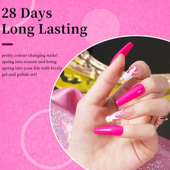 Base coat application by MAYCHAO for smoother gel nail adhesion.