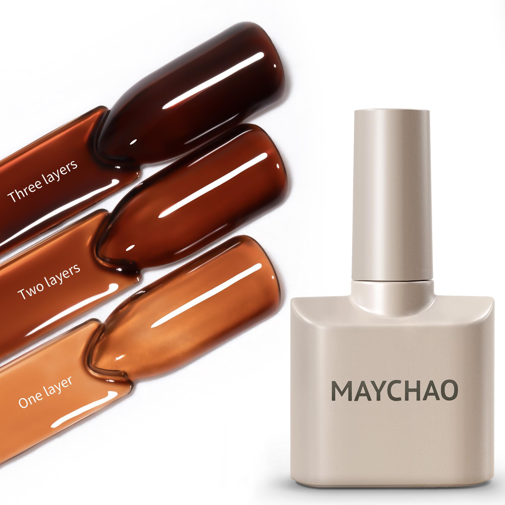 MAYCHAO jelly gel nail polish bottle 15ml for quick, even translucent application