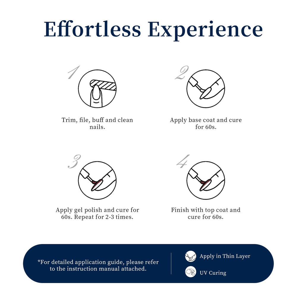 Versatile navy blue gel polish for fashion-forward nails.