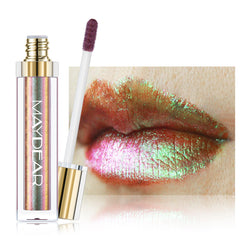 Maydear Chameleon lipstick shows green metallic shine for bold evening looks