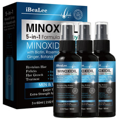Mayferte 5% Minoxidil bottle pour for easy application