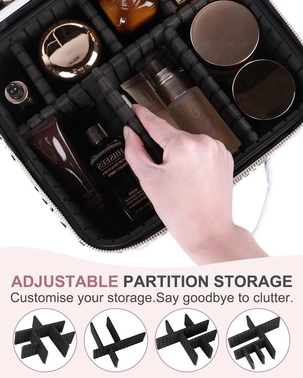 MAYFIY travel case with PU leather exterior for durability