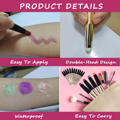 Waterproof, crease-resistant MAY FOLTREN eyeshadow formula on eyelid