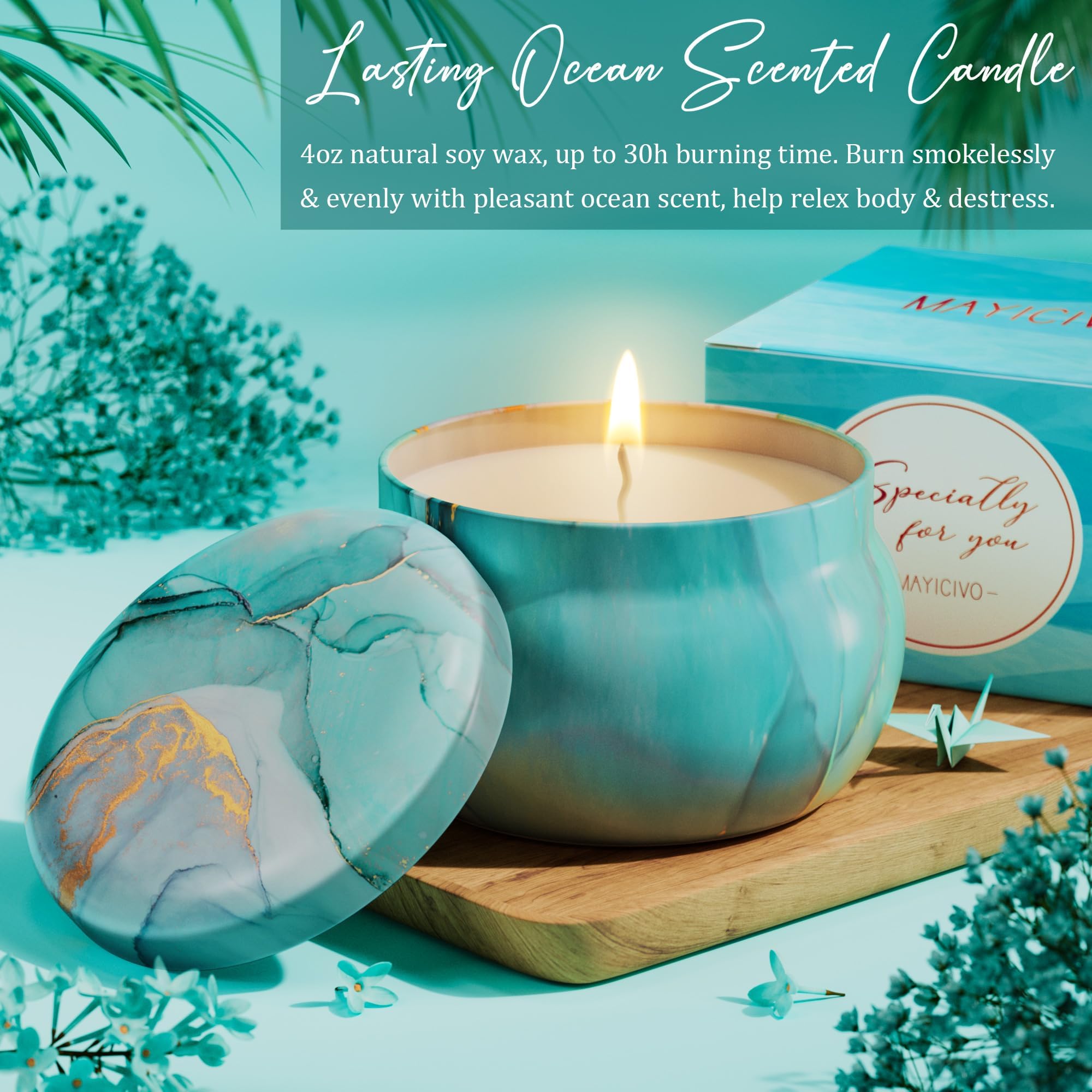 MAYICIVO bath bomb releases fragrance while nourishing a luxurious soak
