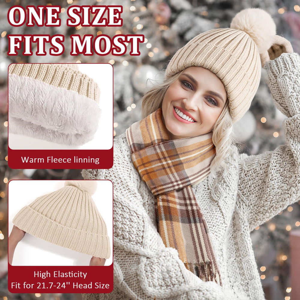 MAYICIVO buffalo plaid scarf adds warmth and holiday style.