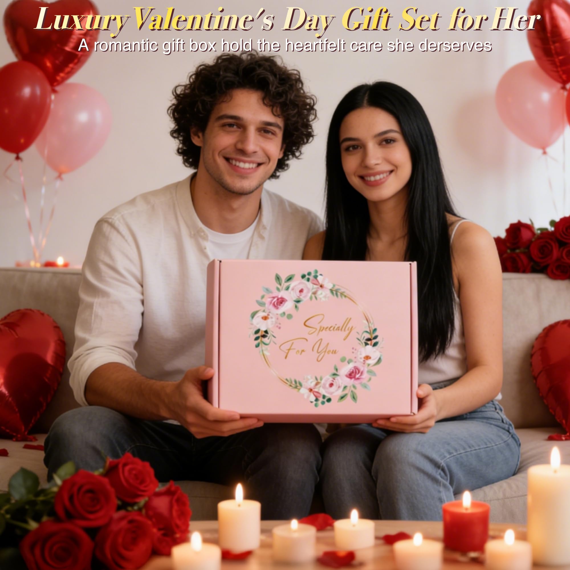 MAYICIVO rose scented candle adding ambient fragrance for a cozy evening
