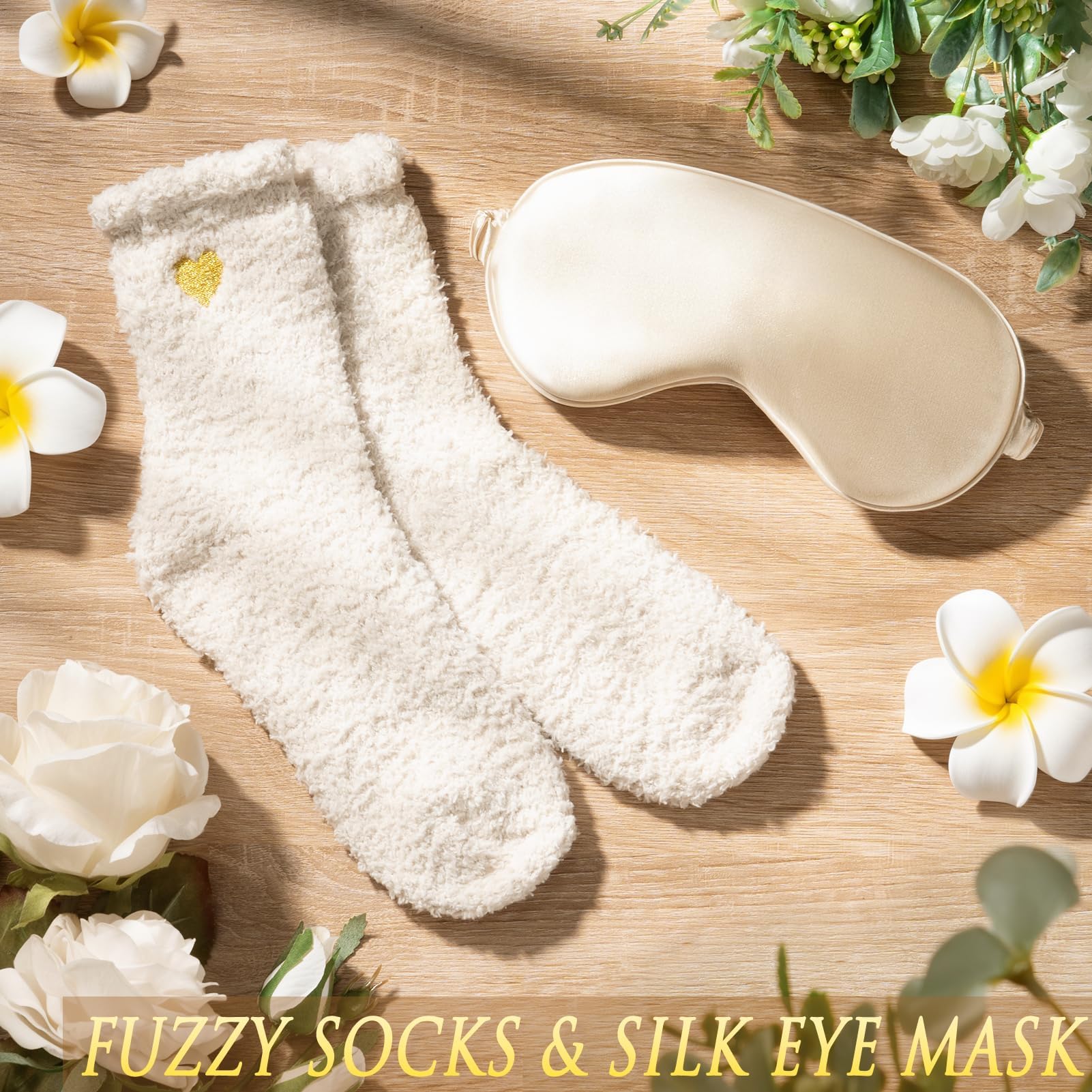 MAYICIVO silk eye mask blocks light for restful sleep.