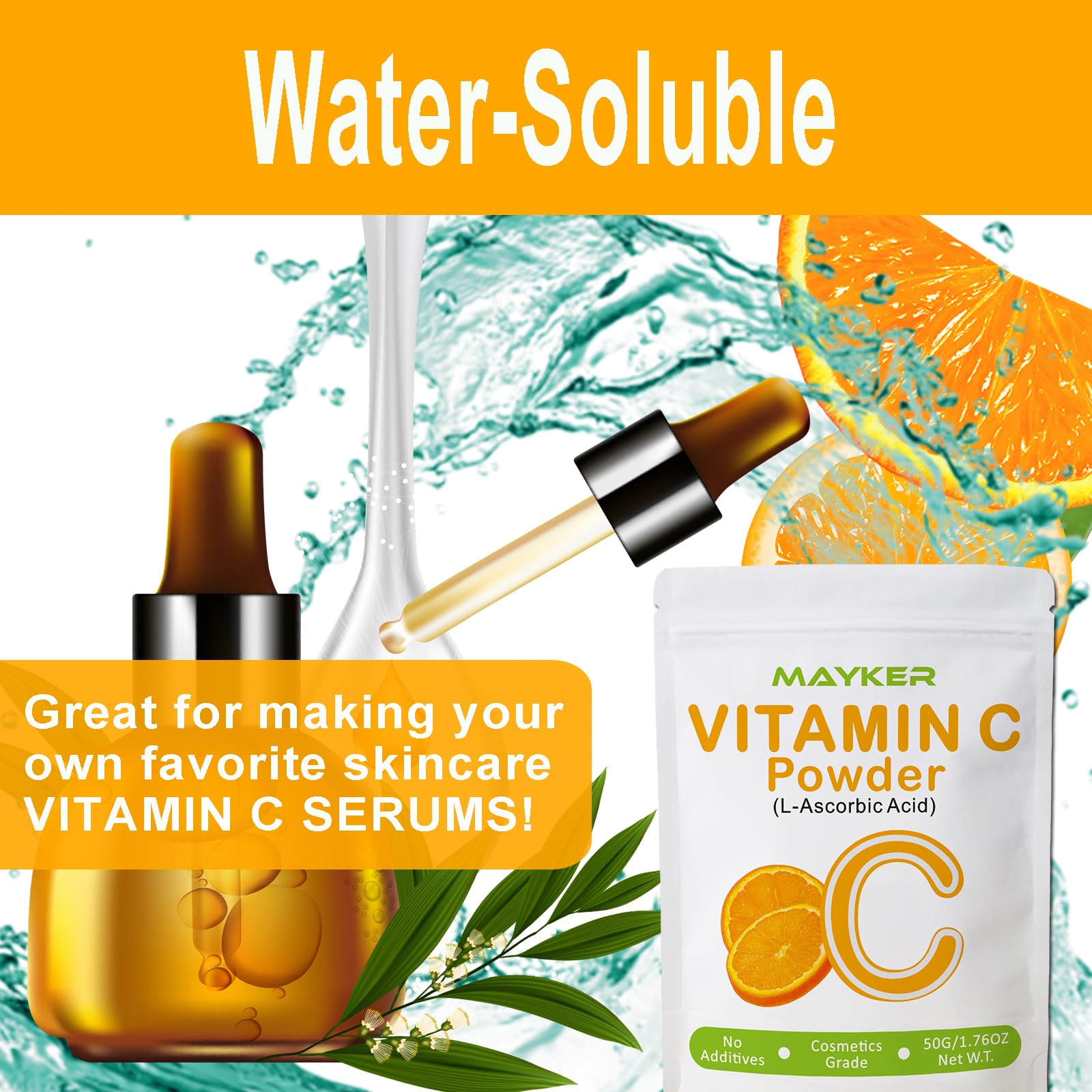 MAYKER Sérum visage vitamine C — intégration facile dans la routine soin personnalisée.