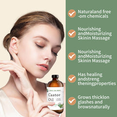 MAYLINK castor oil for hair care provides moisture and shine