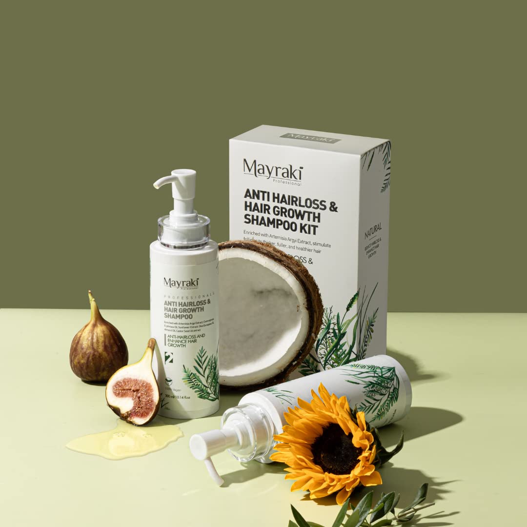 Mayraki Professional antioxidant Artemisia argyi blend supports scalp health.