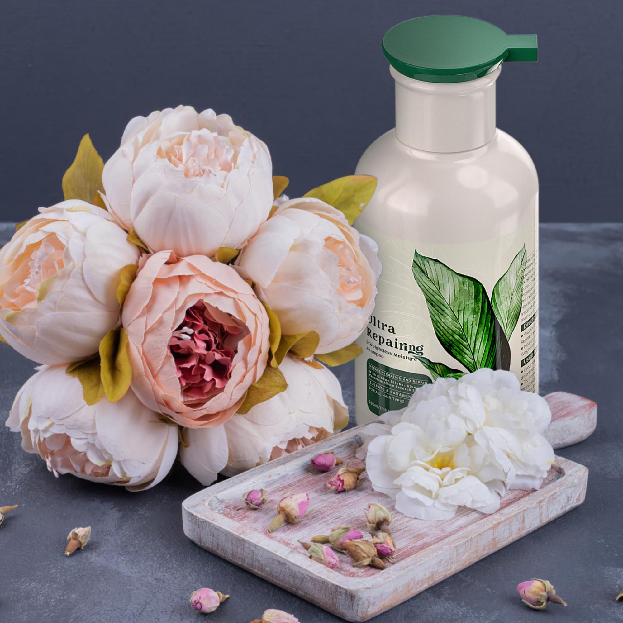 Mayraki Professional Ultra Repairing Weightless Shampoo fragrance hints at a refreshing vegan formula.