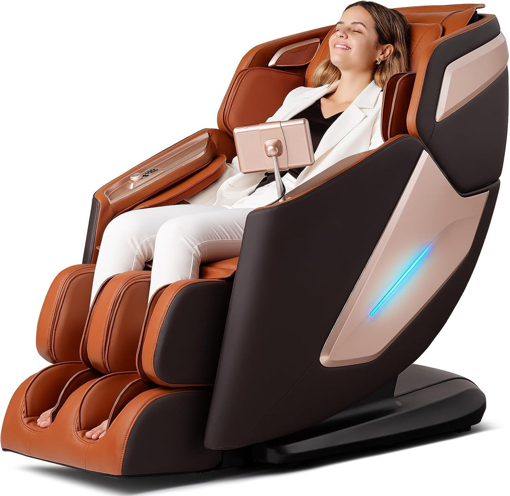 Mazzup 4D massage chair front view, sleek home wellness design