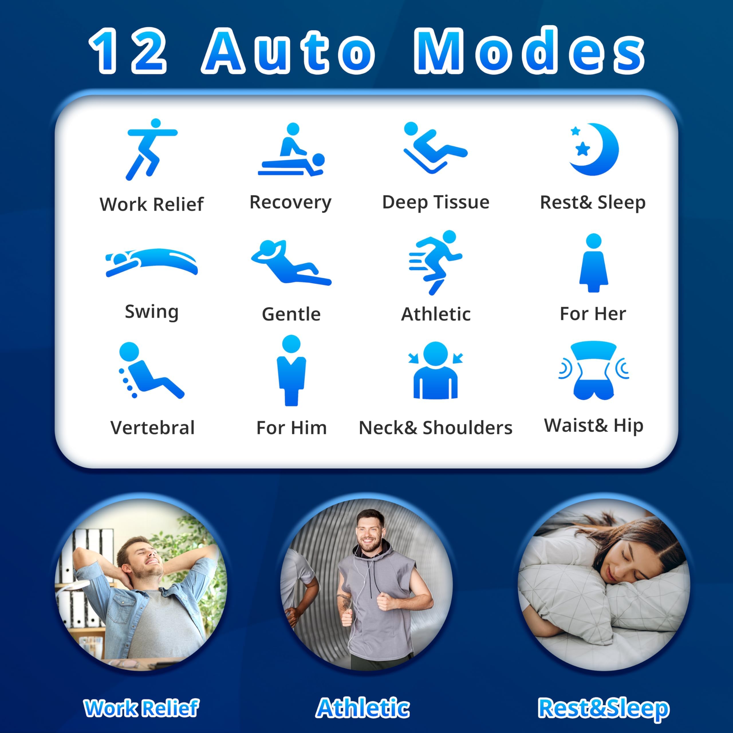 Mazzup massage chair calf and lumbar heat adds soothing warmth.
