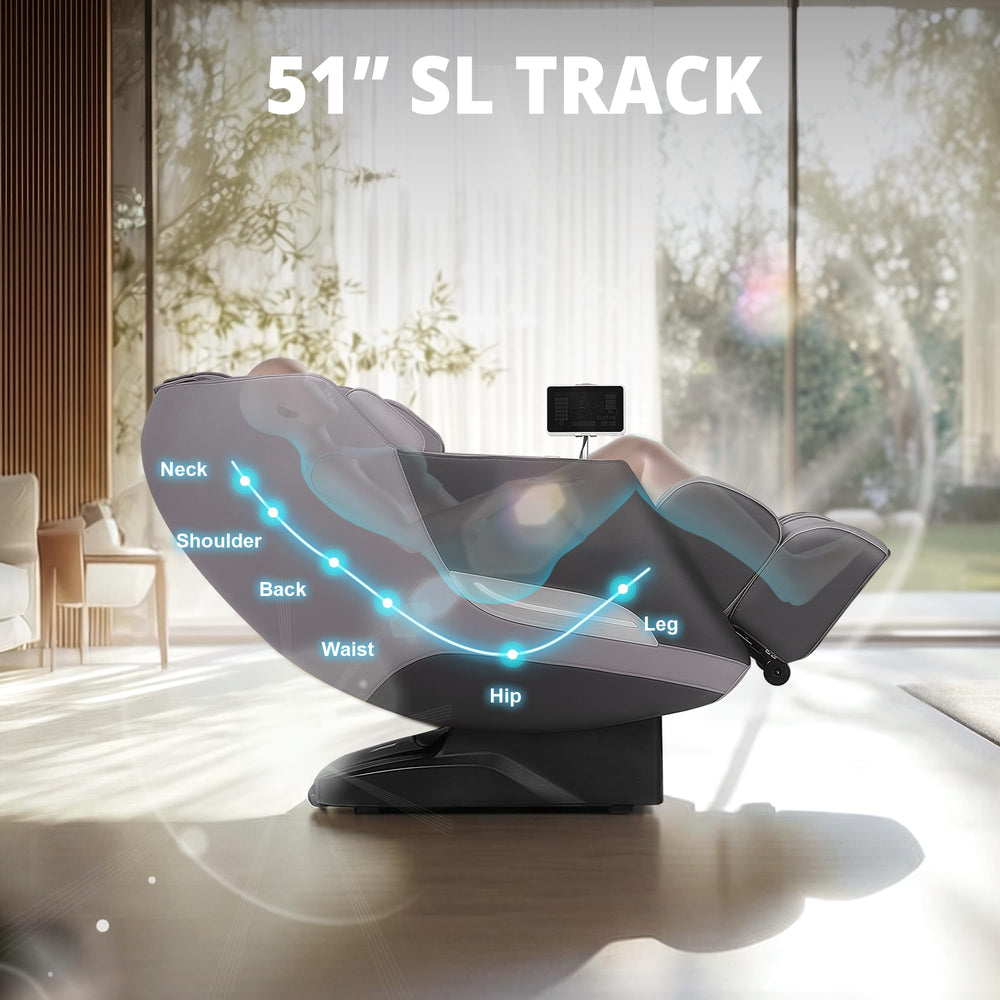 Mazzup massage chair LCD display for easy control of settings.
