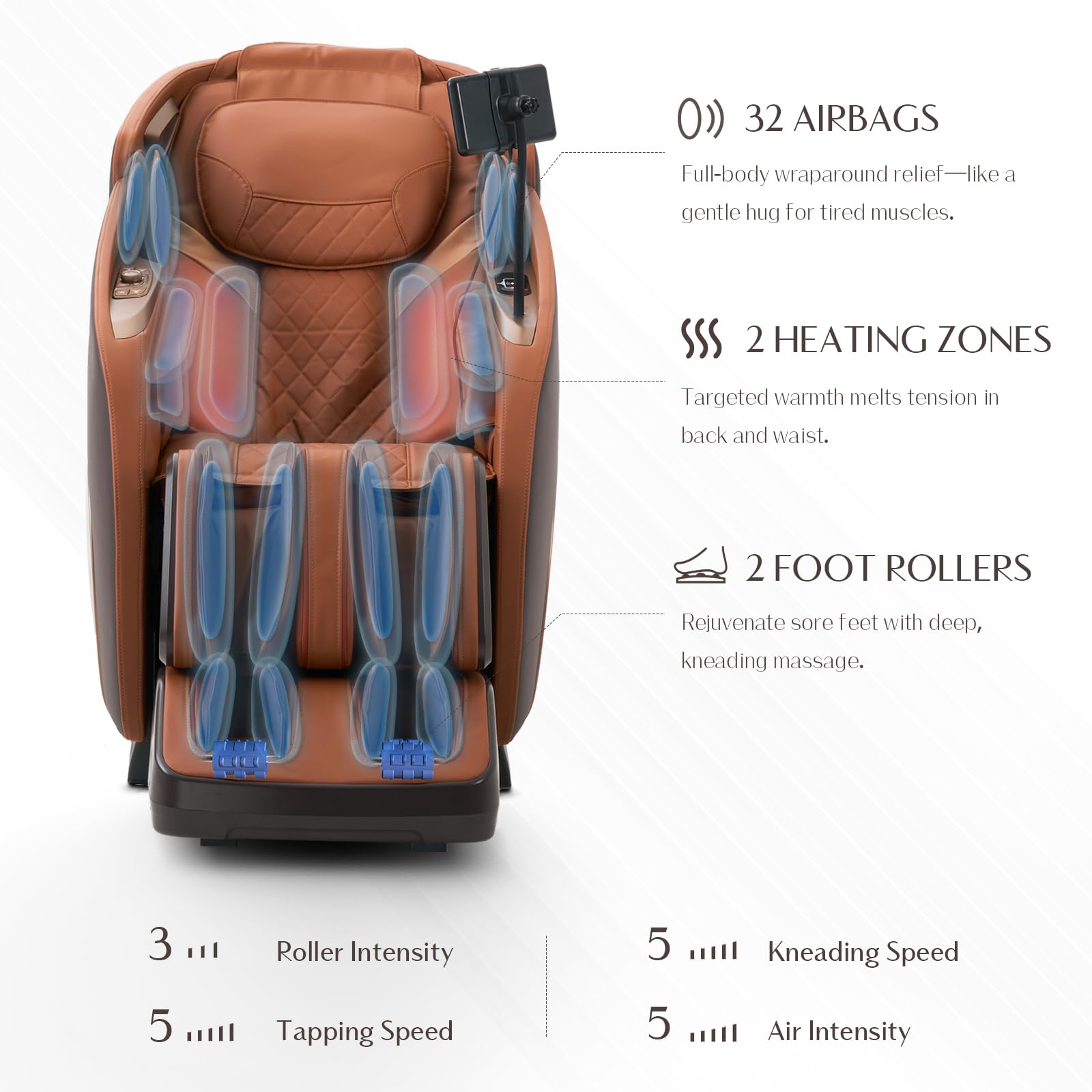 Mazzup Wireless charging and Bluetooth speakers for seamless entertainment during a session.