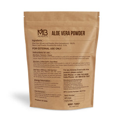 Close-up of MB Herbals Aloe Vera Powder texture for DIY masks.