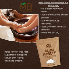 MB Herbals alum powder used as a leather mordant for richer colors