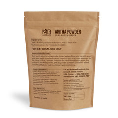 MB Herbals Aritha powder dust, a chemical-free cleansing option