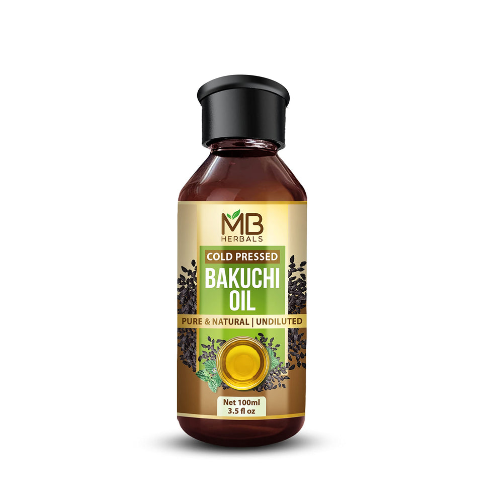 MB Herbals Bakuchi Oil compact bottle for easy storage and use