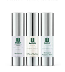 MBR travel set featuring Cell Power Vital Serum for on-the-go revitalization and skin renewal