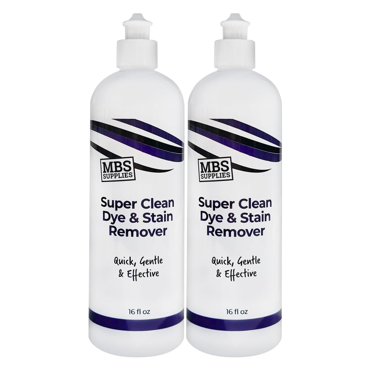 MBS Supplies Super Clean bottle label highlights gentle, pH-balanced stain removal.