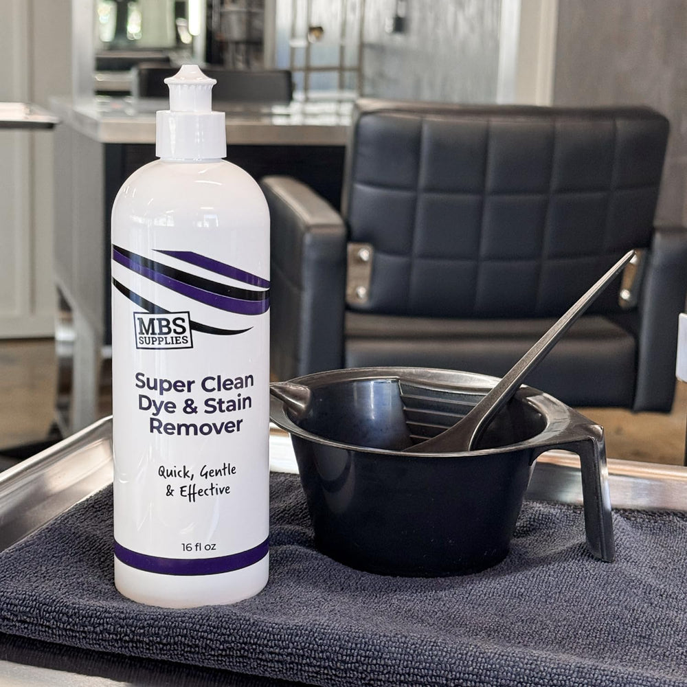 MBS Supplies Super Clean foaming action helps lift color without residue.