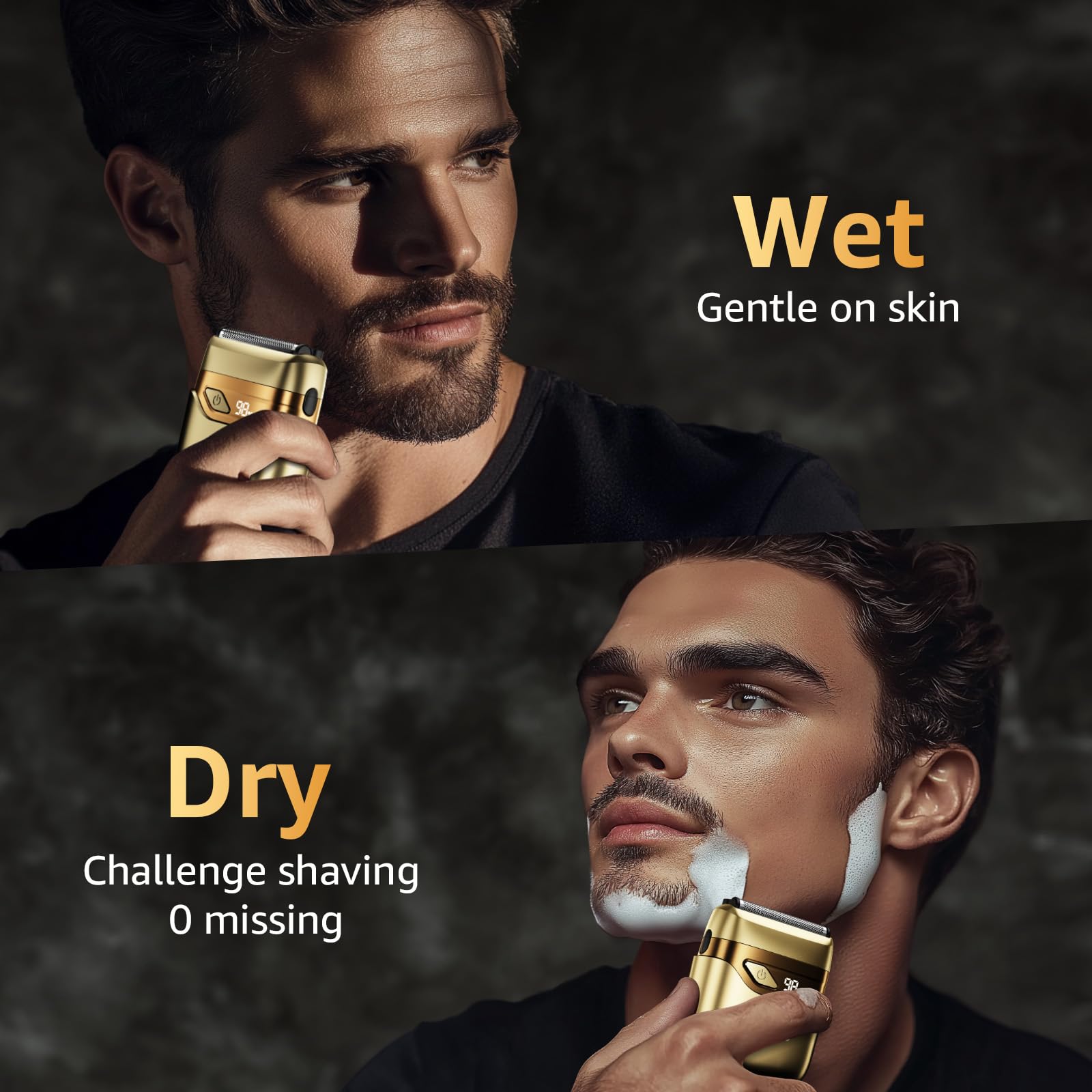 Mbzoey shaver in wet and dry use for versatile grooming