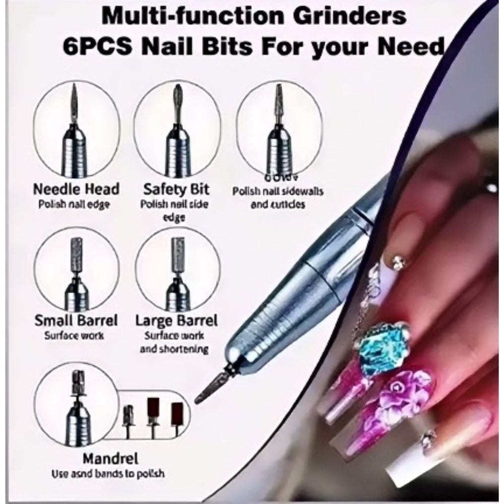 mcdhhemo entry-level cordless nail drill battery pack enables portable use