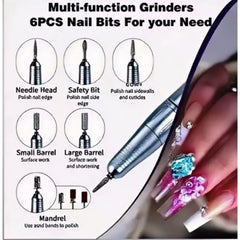 mcdhhemo entry-level cordless nail drill battery pack enables portable use