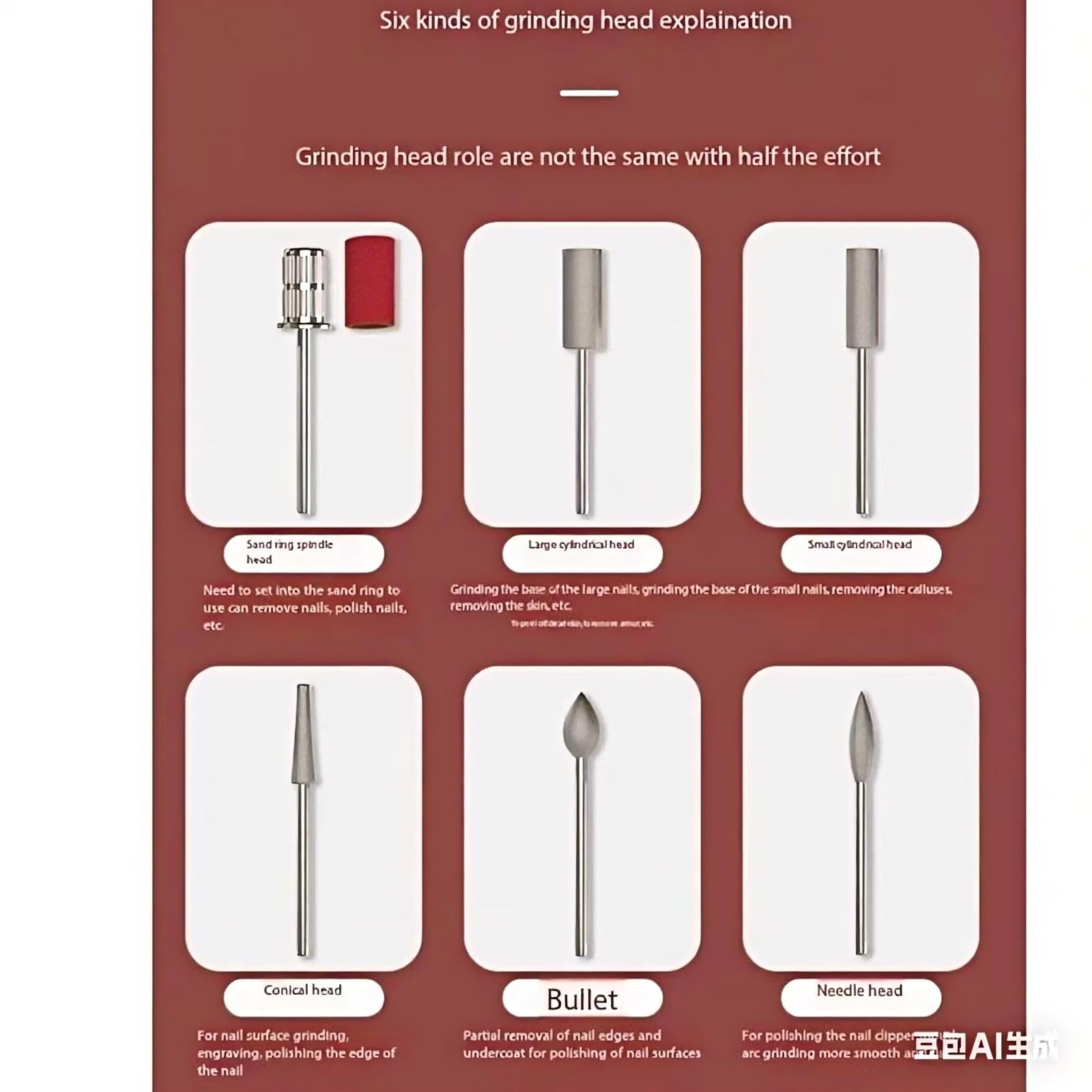 mcdhhemo entry-level nail drill complete kit includes bits and sanding bands