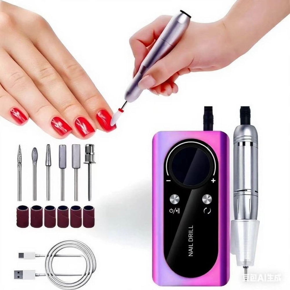 mcdhhemo entry-level nail drill ergonomic handle with non-slip grip for precise shaping