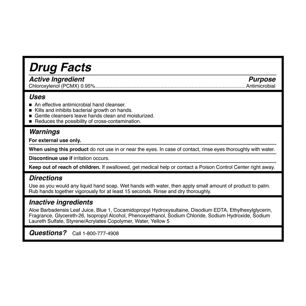 McKesson back label highlights ingredients and safe daily use notes