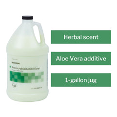 McKesson label close-up reveals aloe and herbal scent