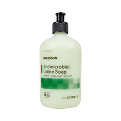 McKesson foam action during use illustrates effective cleansing with a gentle finish.