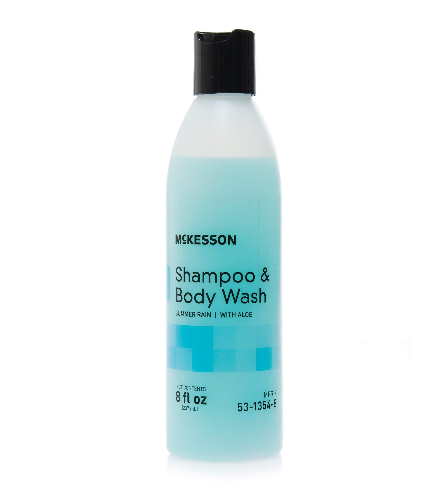 McKesson after-shower routine image shows easy 2-in-1 care.
