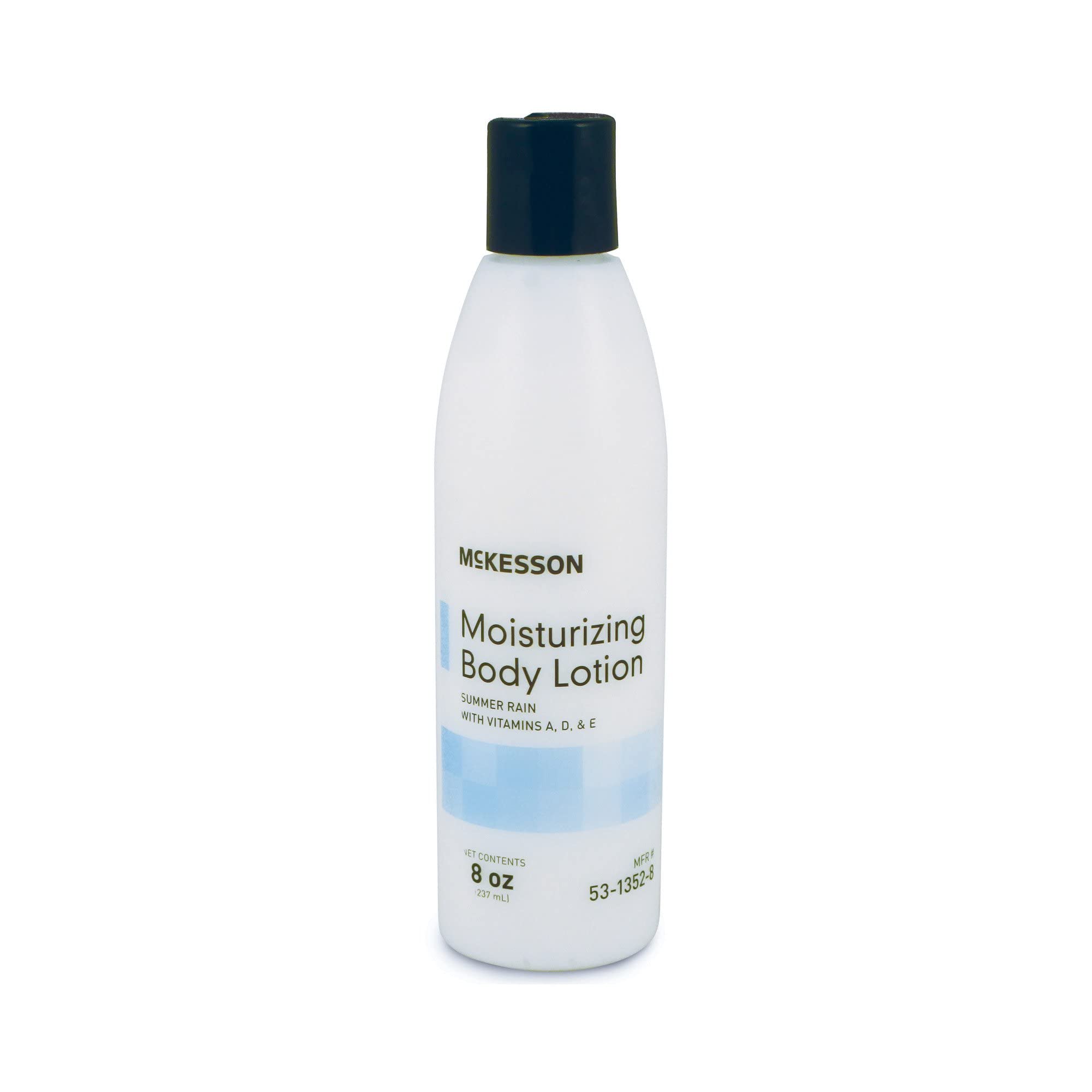 mckesson moisturizing body lotion application on hands with bath cloth