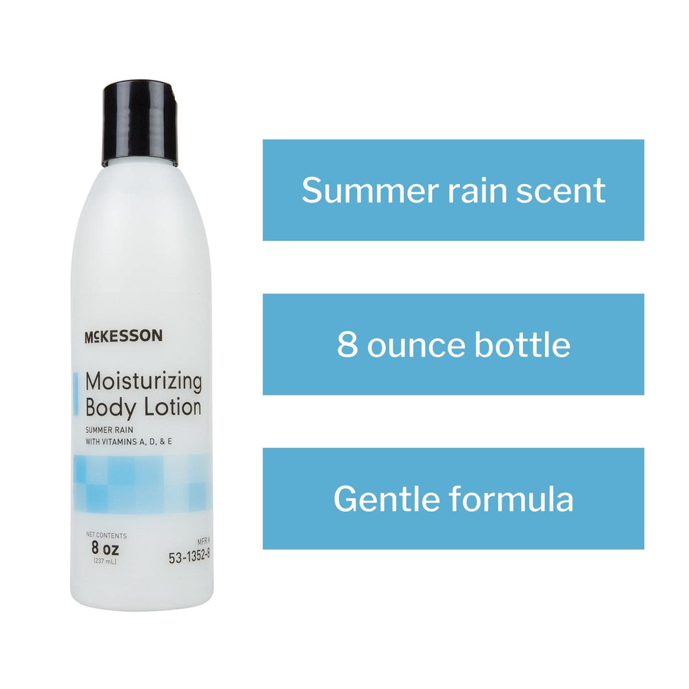 mckesson moisturizing body lotion vitamins closeup nourishes skin with vitamins A D E