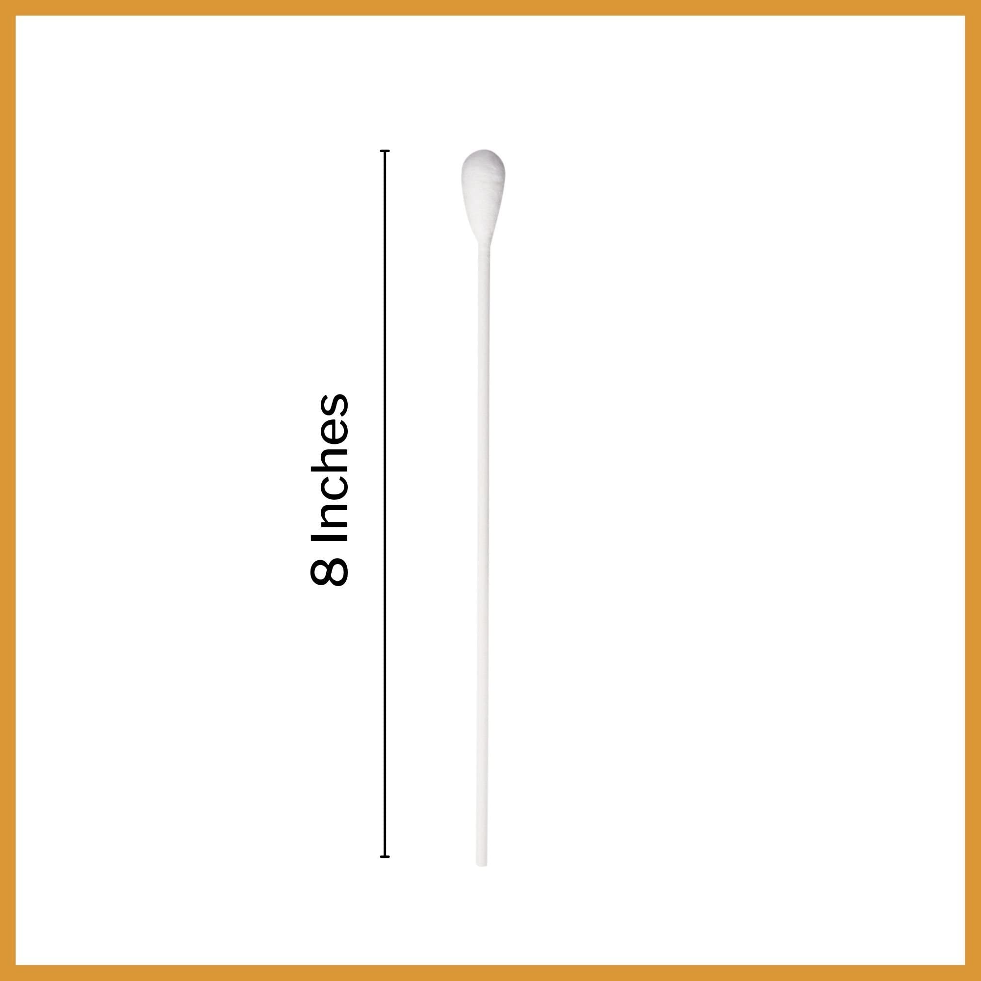 Absorbent rayon tip on McKesson OB/GYN applicator for comfortable handling.
