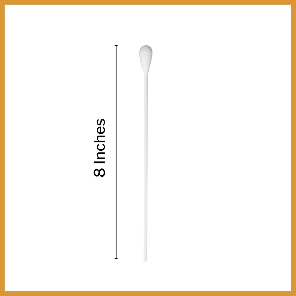 Absorbent rayon tip on McKesson OB/GYN applicator for comfortable handling.