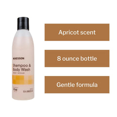 McKesson 8 oz bottle packaging, ideal travel-friendly cleanser