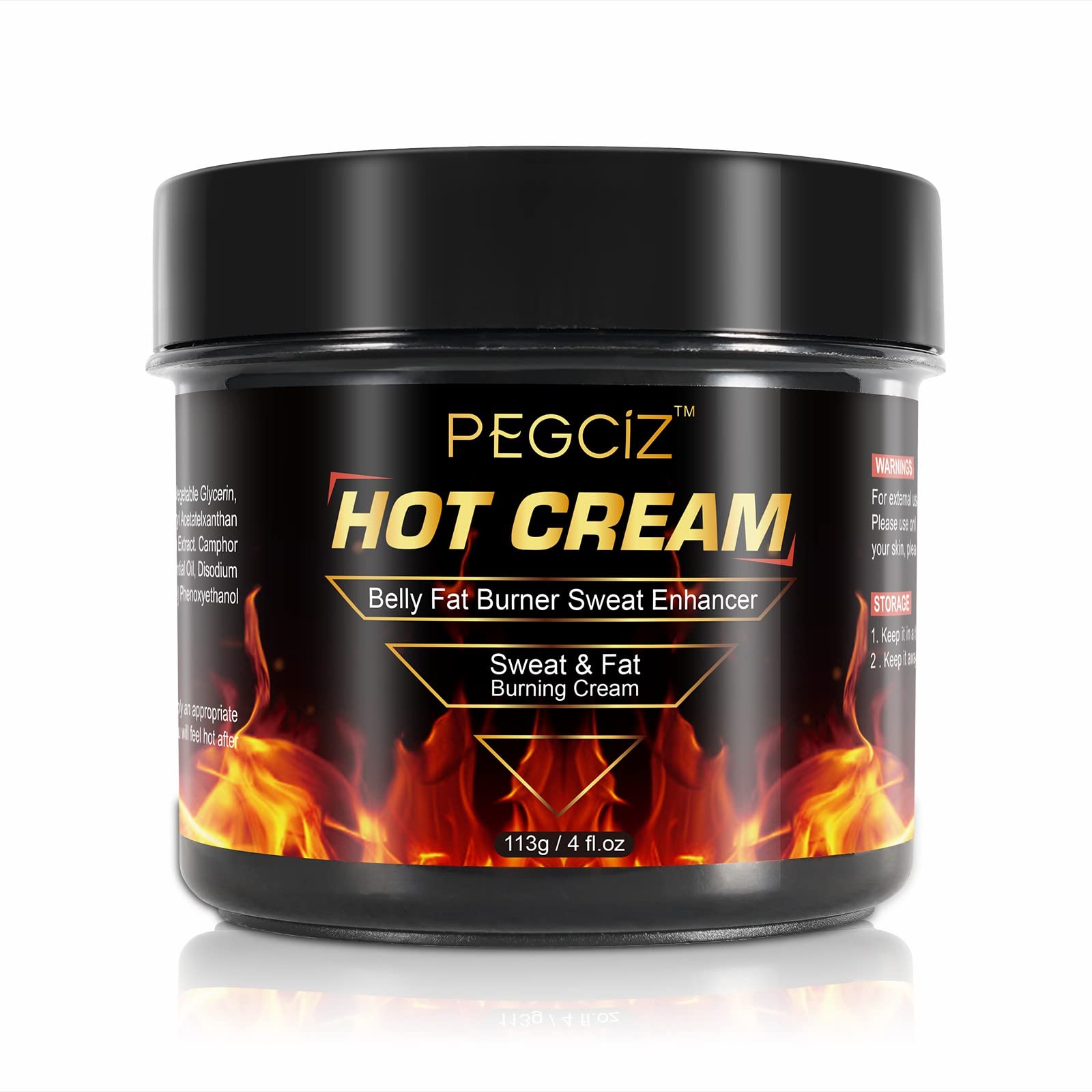 Mcukv Hot Sweat Cream bottle front view with compact packaging for fast application.