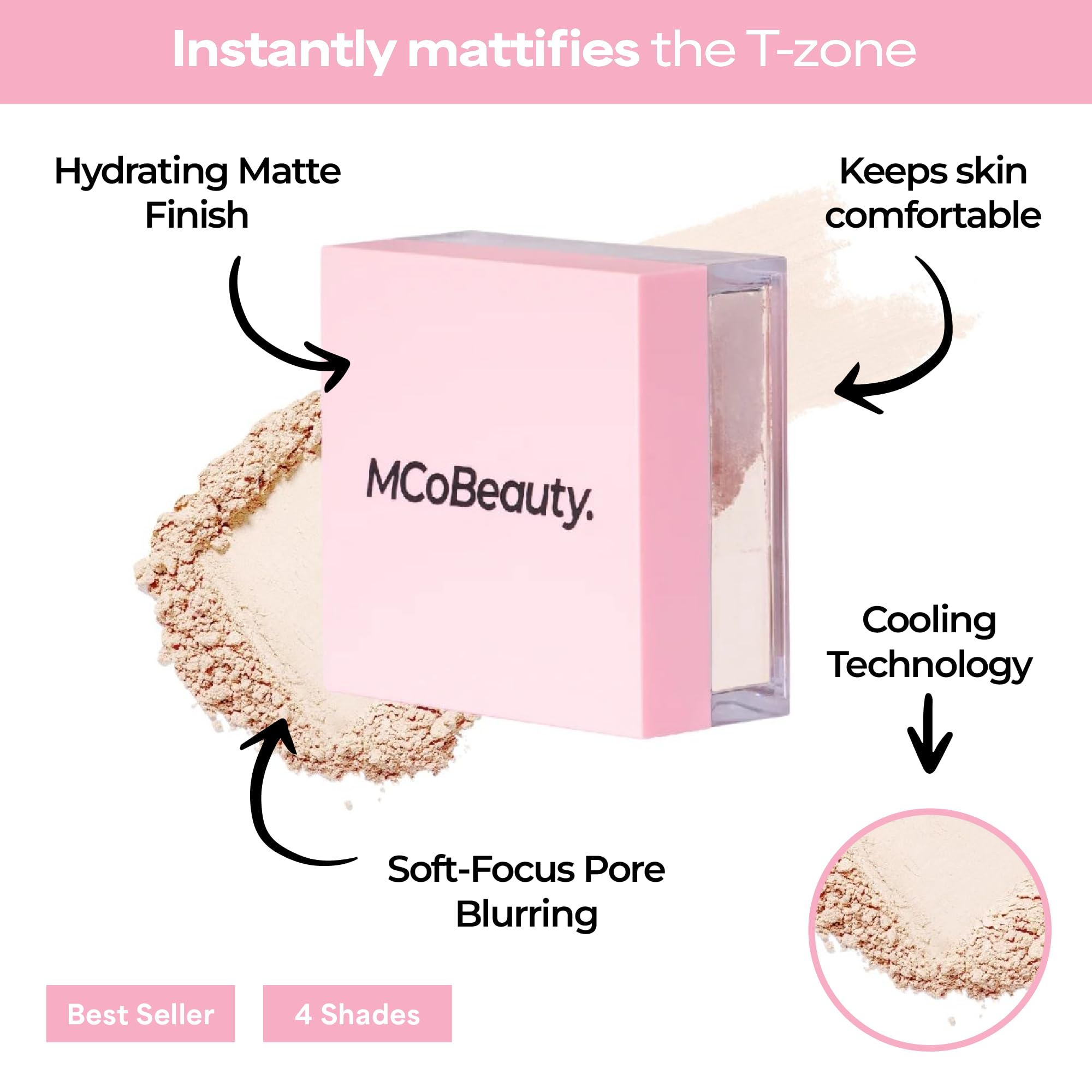 MCoBeauty hydrating formula with hyaluronic acid and glycerin visible in texture
